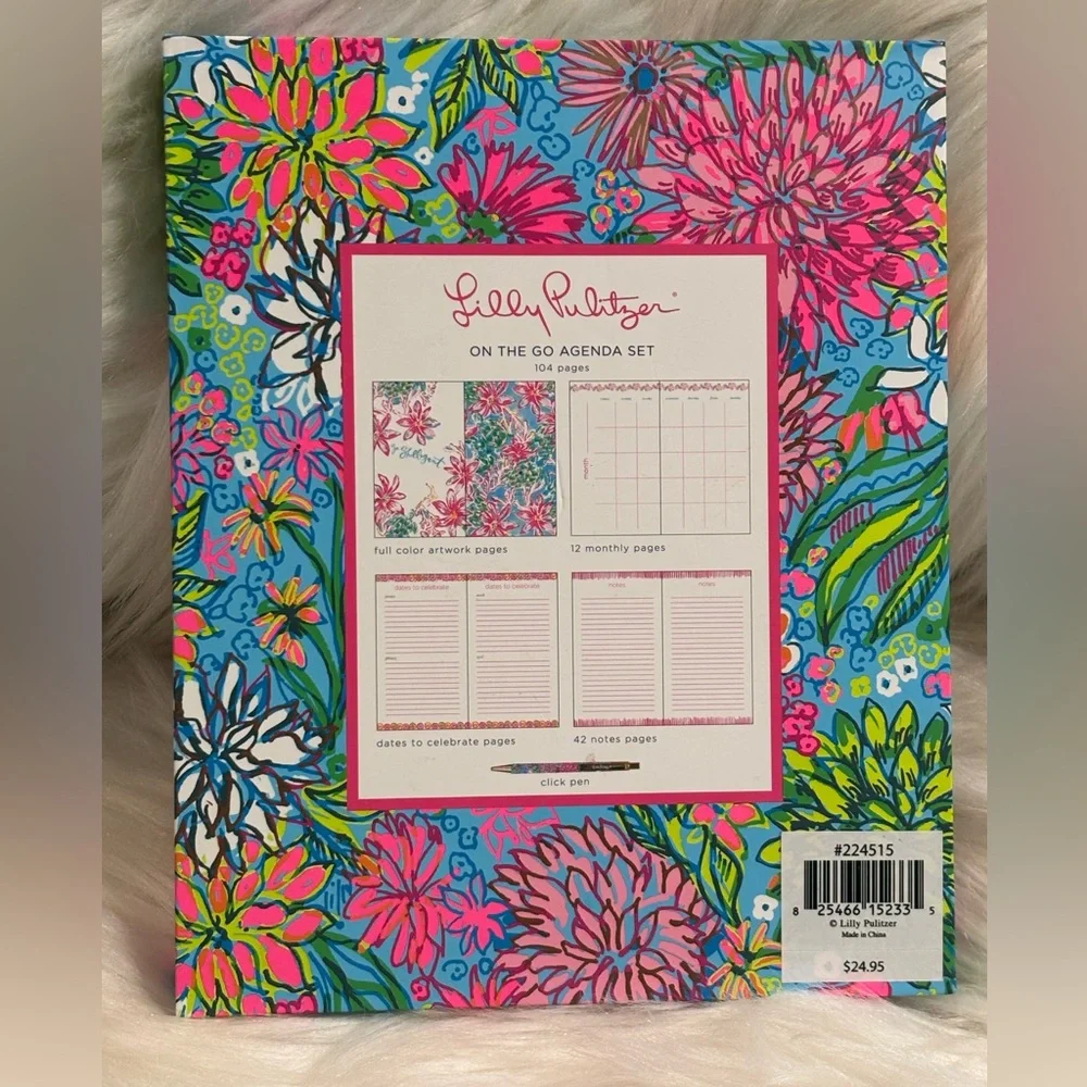 Lilly Pulitzer on the Go Agenda Set -Walking on Sunshine NEW